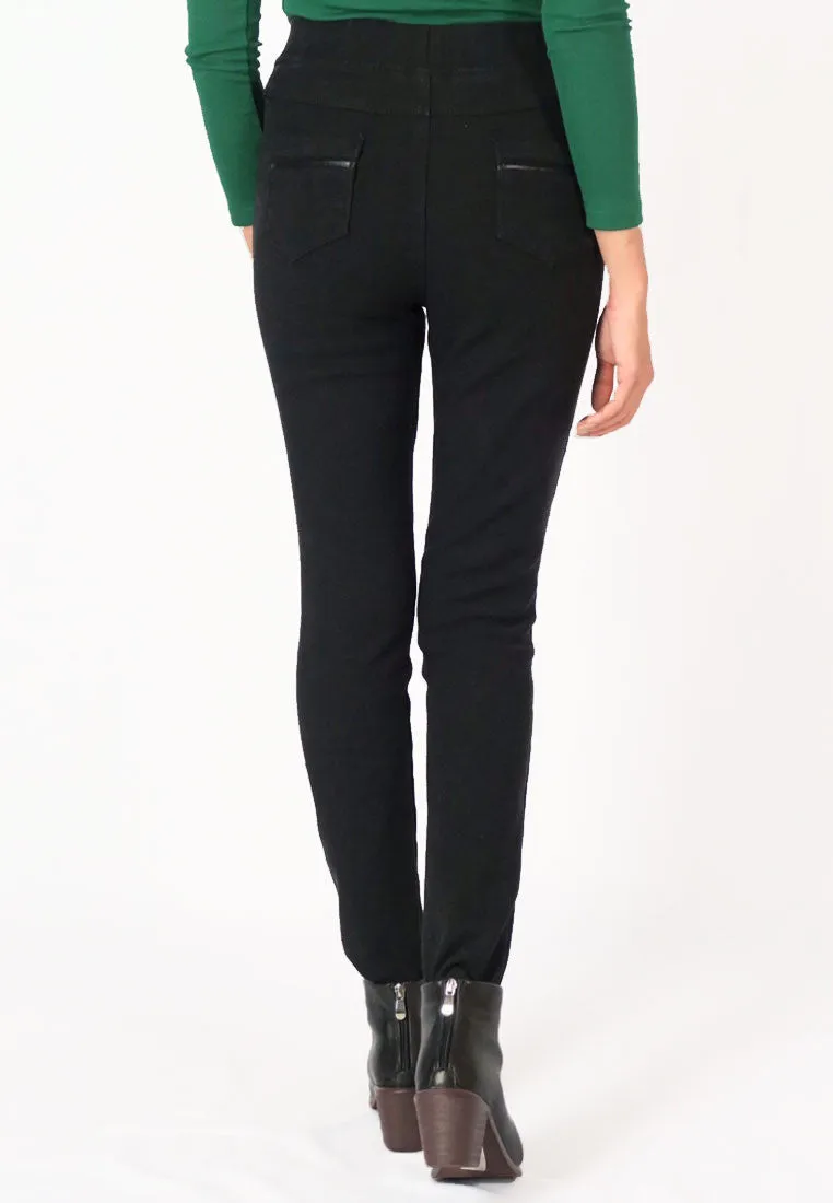 กางเกงบุกันหนาวฮีทเทค No.9279- Thick Thermal Heatech Pencil Pants Skinny Jeans