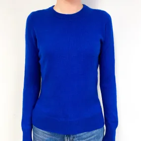 Admiral Blue Cashmere Crew Neck Jumper Extra Small