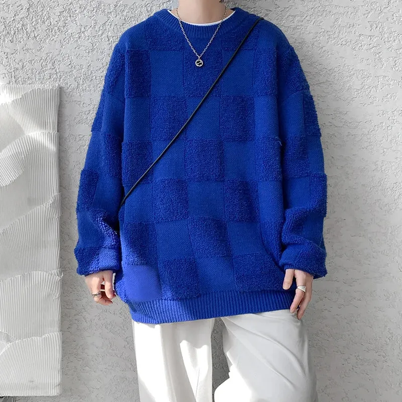Aidase Fashion Mens Sweaters Woolen Streetwear Knitted Pullovers Size M-8XL