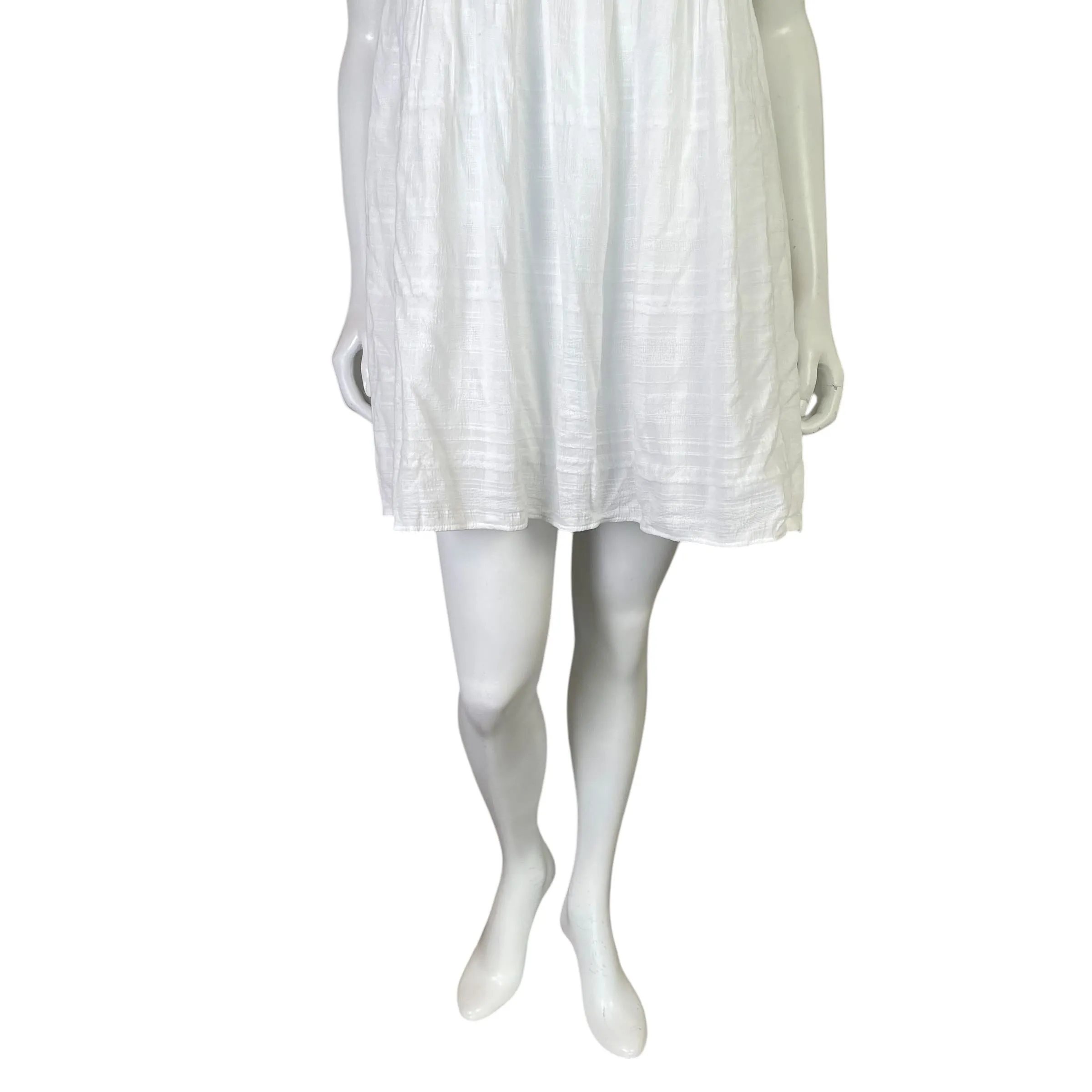 American Eagle | Womens White Baby Doll Tie Back Mini Dress | Size: S