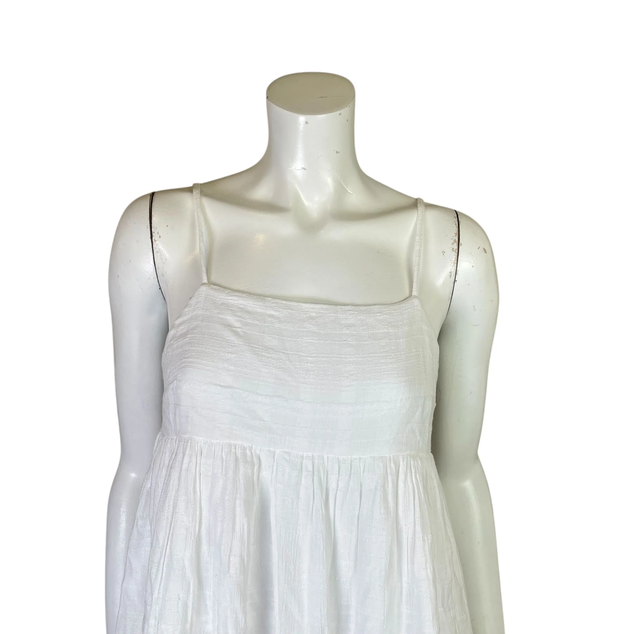 American Eagle | Womens White Baby Doll Tie Back Mini Dress | Size: S