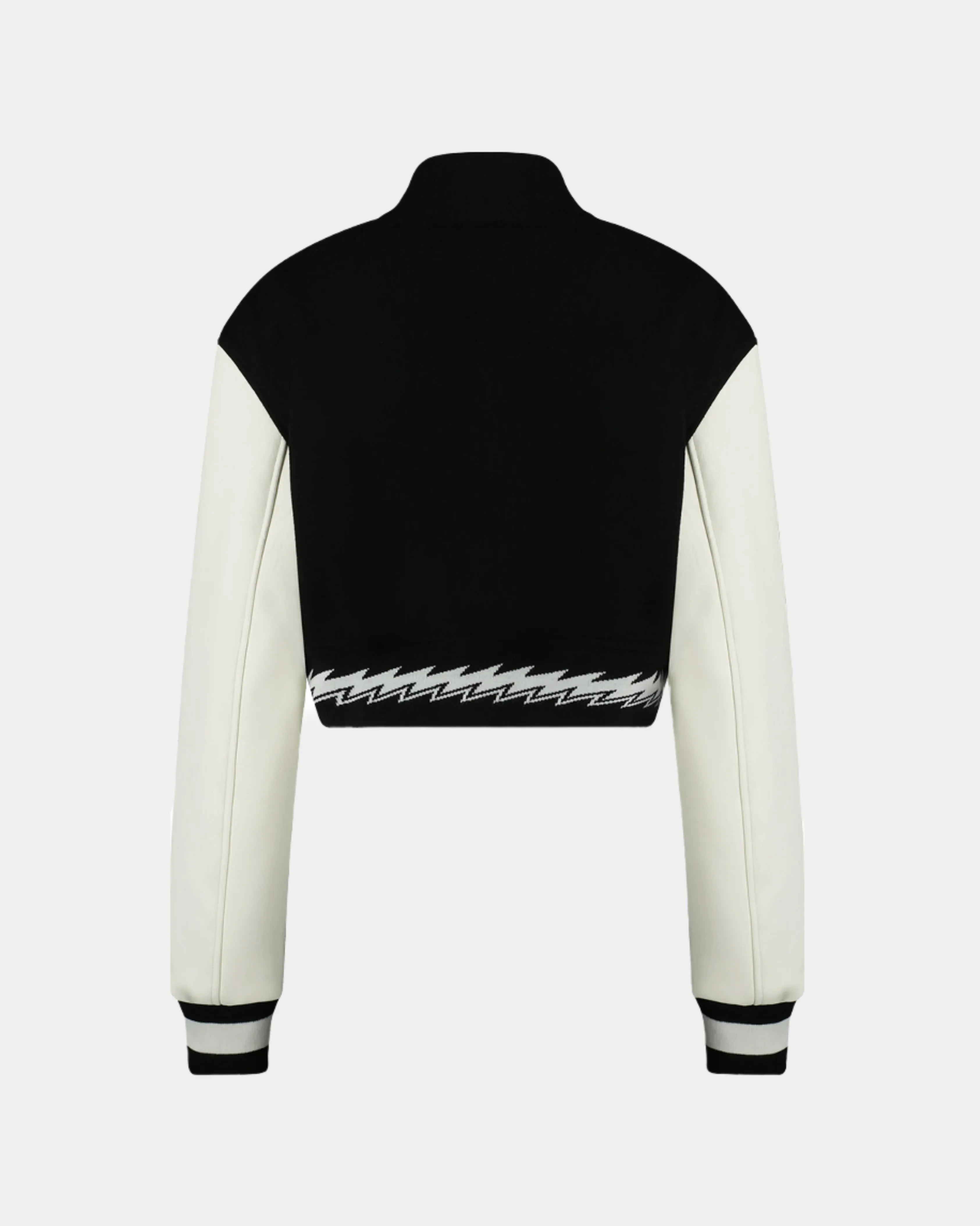 Ashluxe Female Varsity Jacket Black White