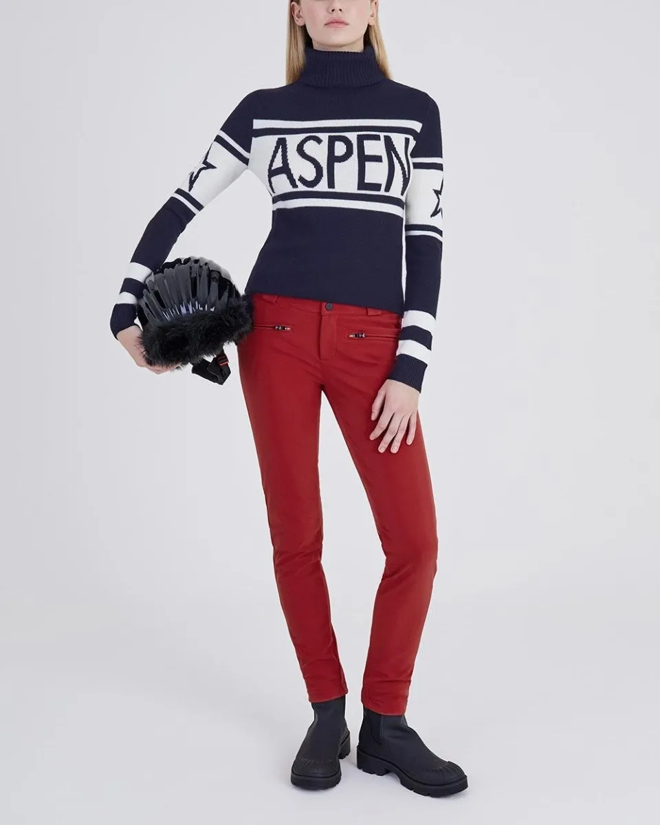 Aurora Skinny Pant in Red