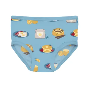 Bamboo Underwear - Seaside Blue Breakfast in Bed