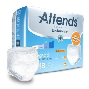 Briefs Attends Advanced Heavy Absorbency LG (18/Pack)