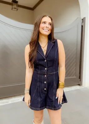 Briella Denim Romper