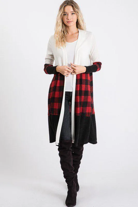 Buffalo Plaid Cardigan