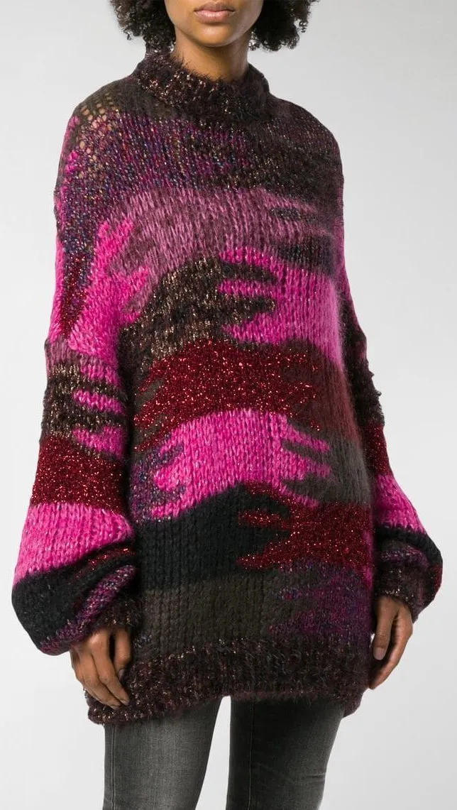 Camouflage Jacquard Knit Jumper