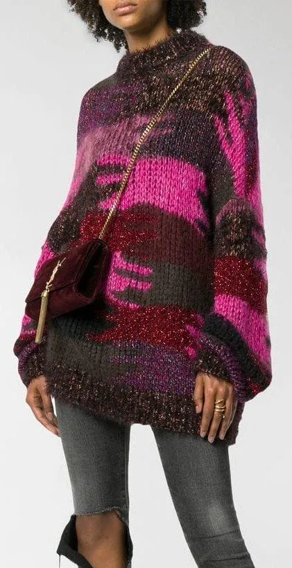 Camouflage Jacquard Knit Jumper