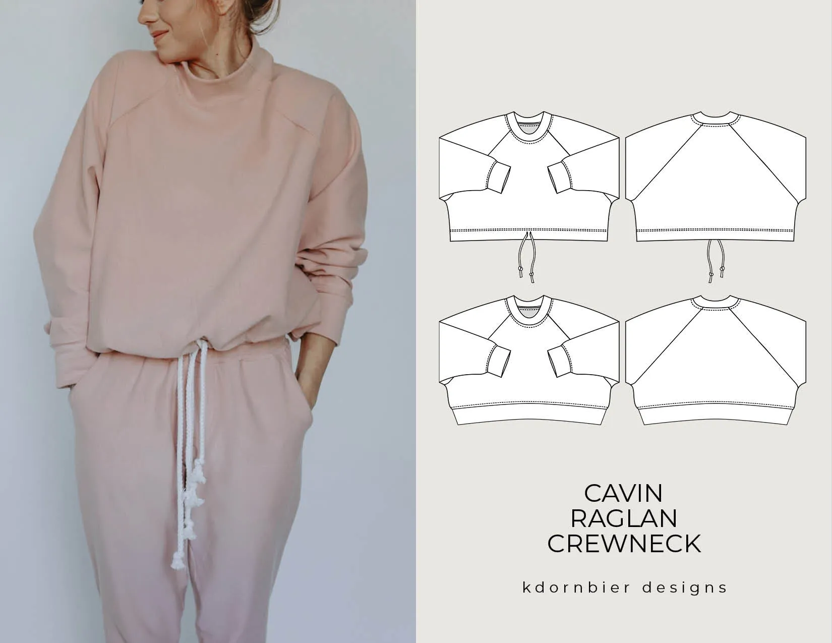 Cavin Raglan Crewneck