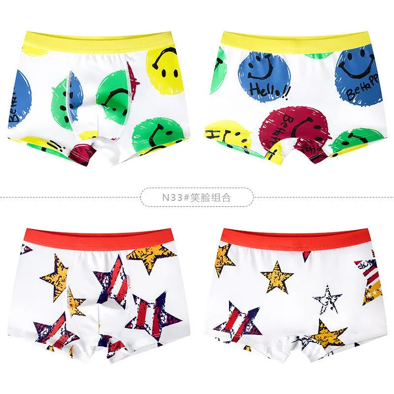 Children's Underwear Cotton Boys Boxer Briefs Baby Medium And Large Children's Shorts Boys Underwear Boxer Factory Direct Sales