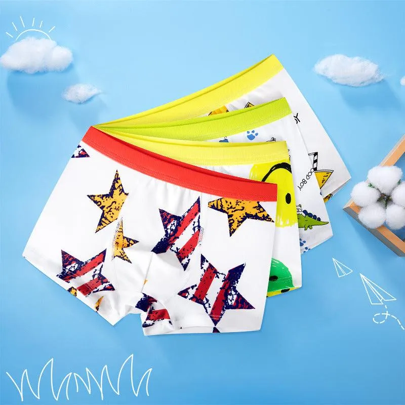 Children's Underwear Cotton Boys Boxer Briefs Baby Medium And Large Children's Shorts Boys Underwear Boxer Factory Direct Sales