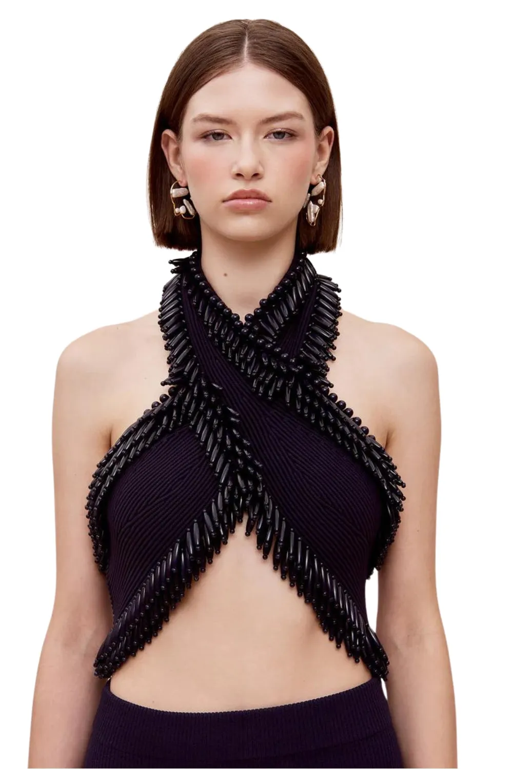 CLARA HALTER KNIT TOP