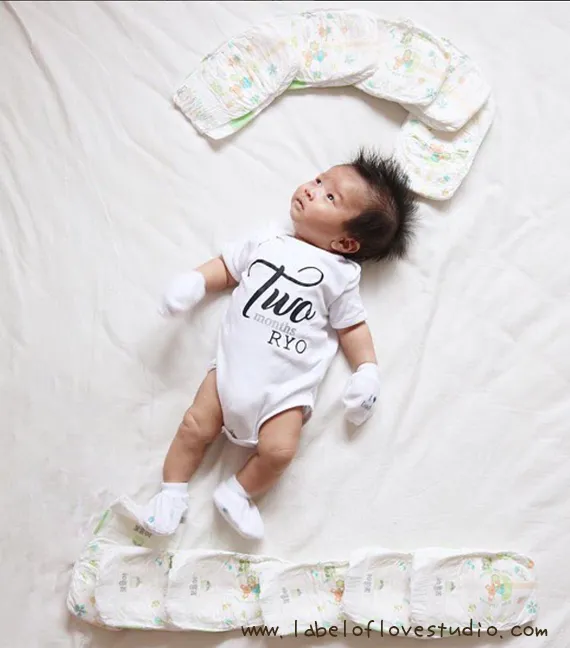 Classic Chic 12 Monthly Rompers