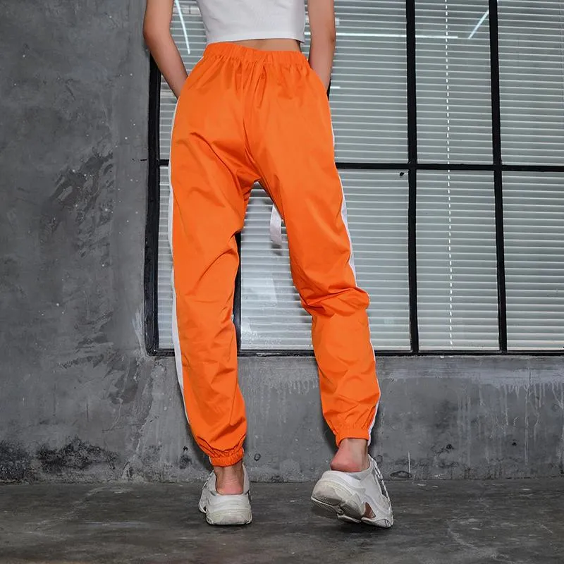 Colour Block Striped joggers