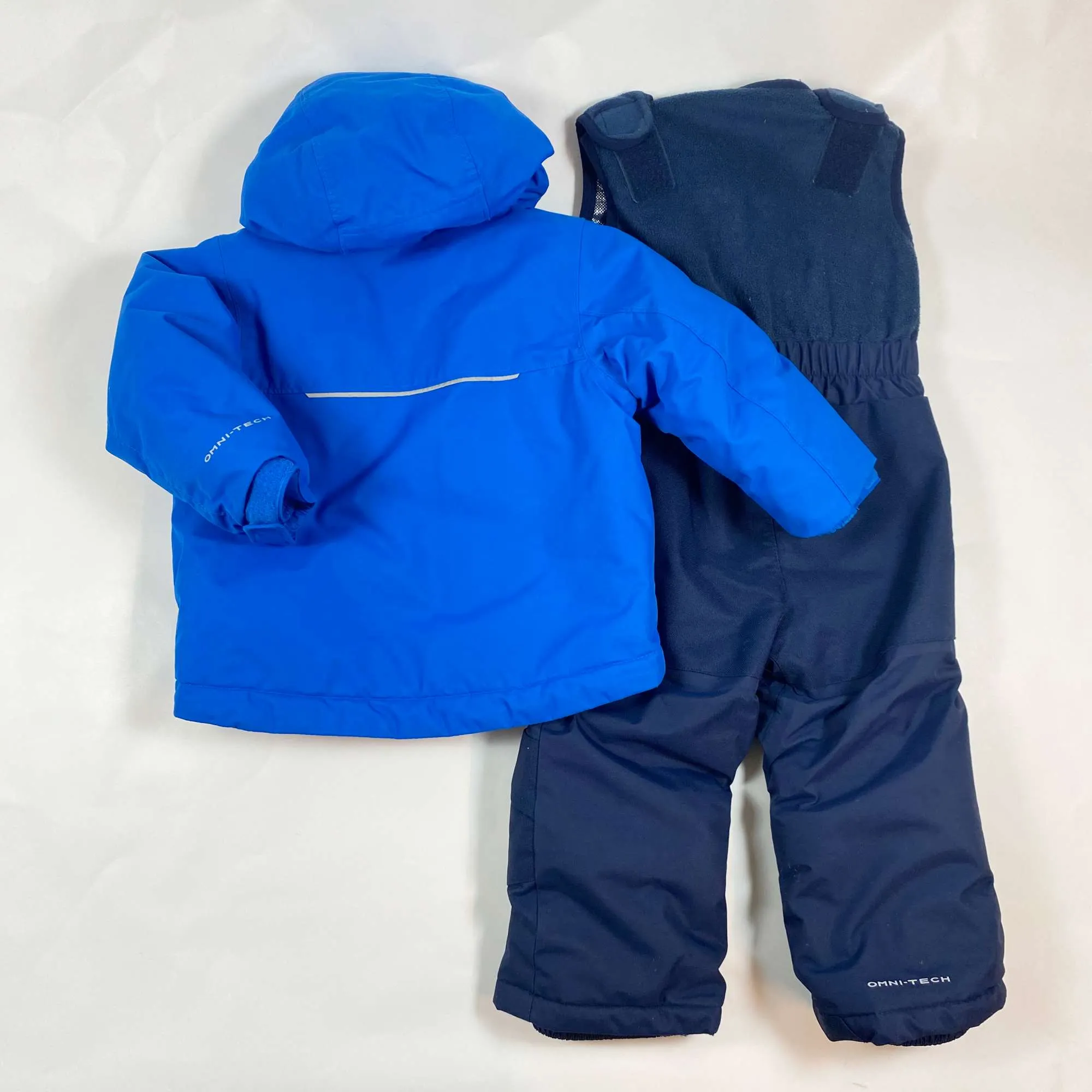 Columbia blue/navy thermal ski jacket and pants 2Y