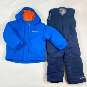 Columbia blue/navy thermal ski jacket and pants 2Y