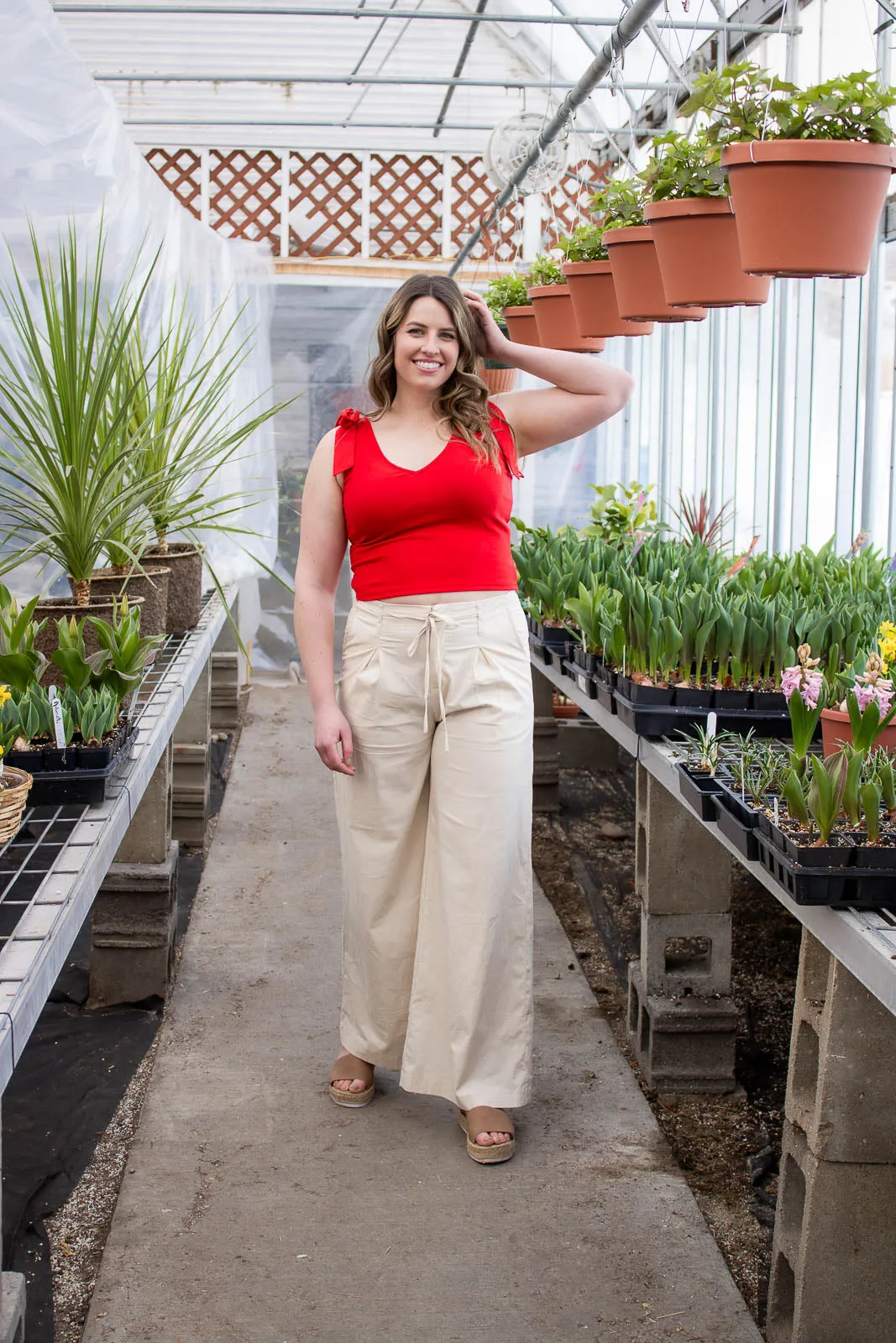 Corey Pleated Wide Leg Pants