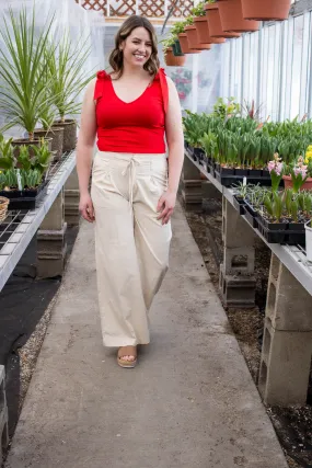 Corey Pleated Wide Leg Pants
