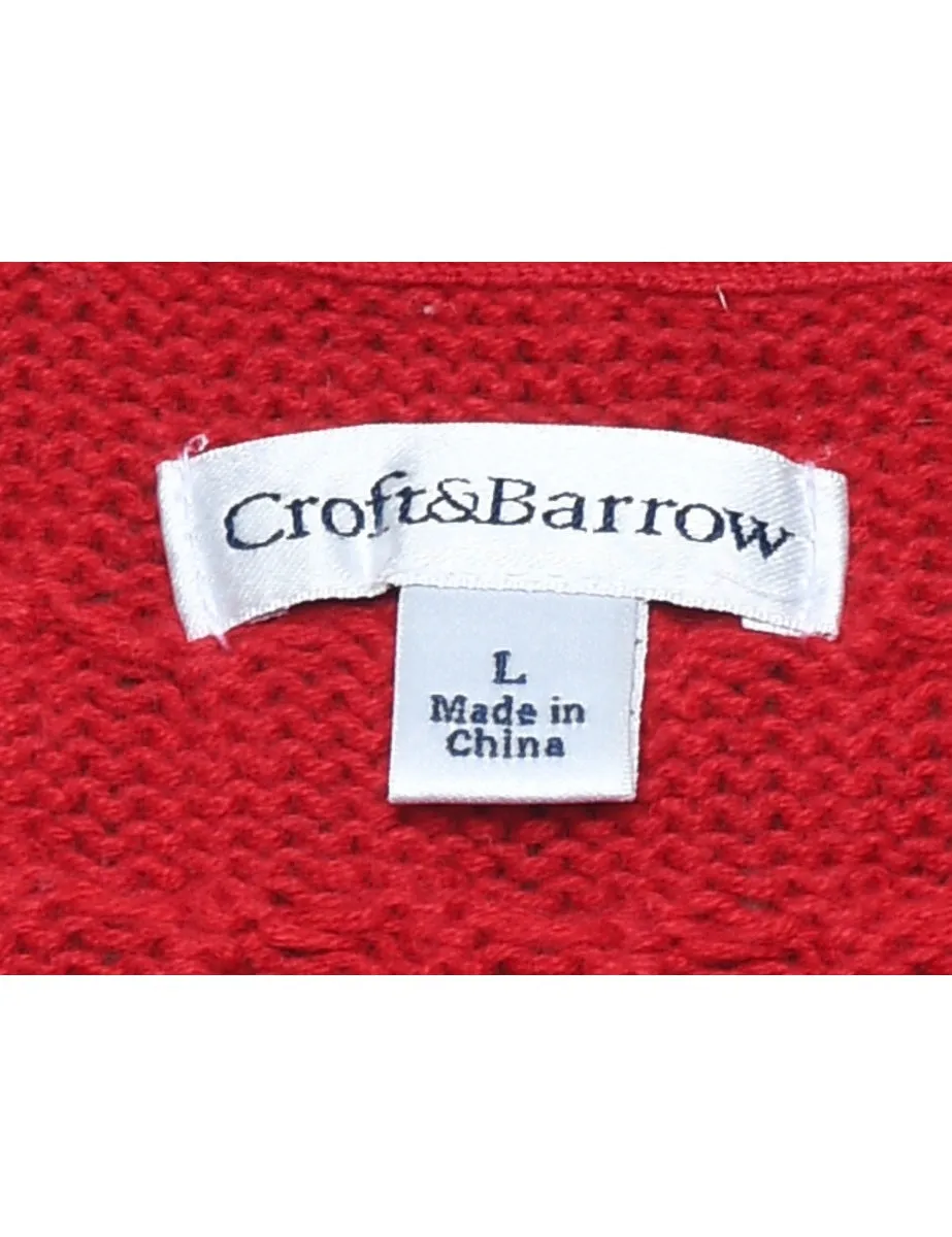 Croft & Barrow Cable Knit Jumper - L