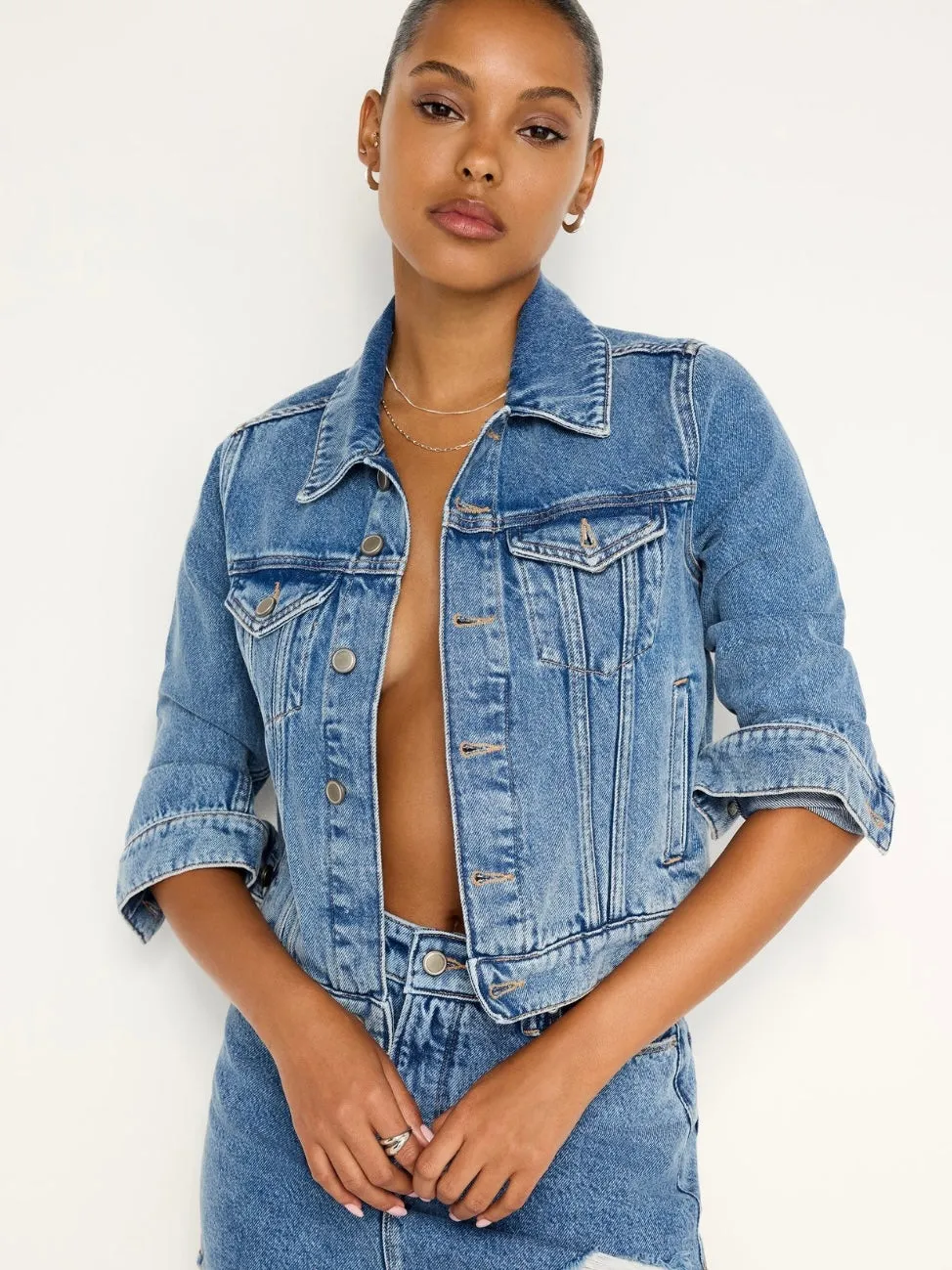 Cropped Trucker Jacket