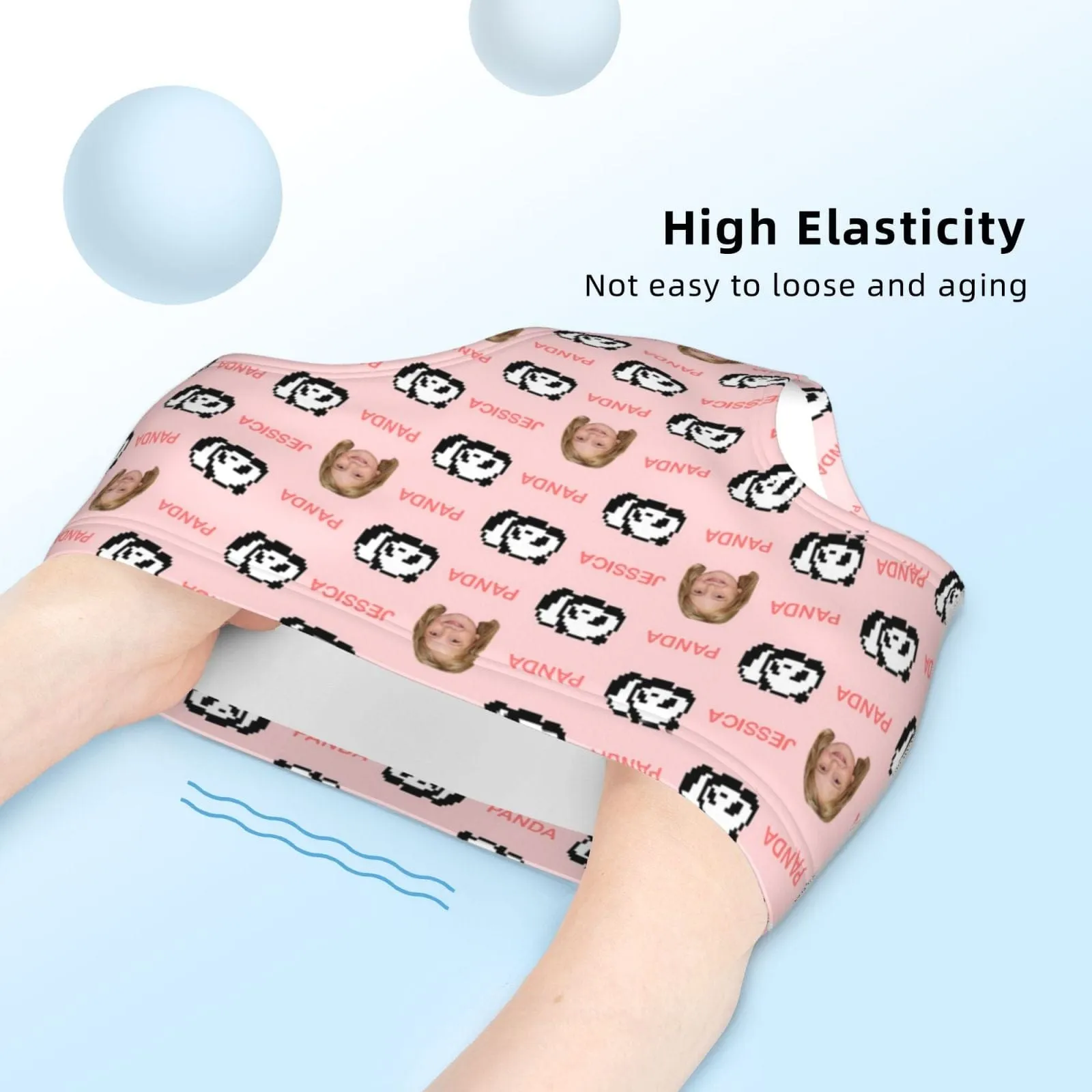 Custom Face&Name Panda Girl's Underwear Cotton Brief Panties