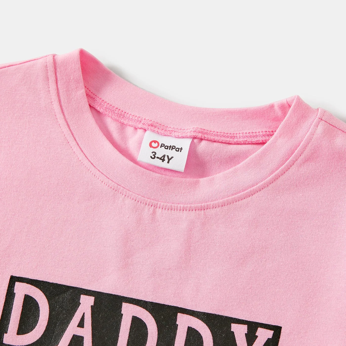Daddy and Me Letter Print Short-sleeve Cotton Tee