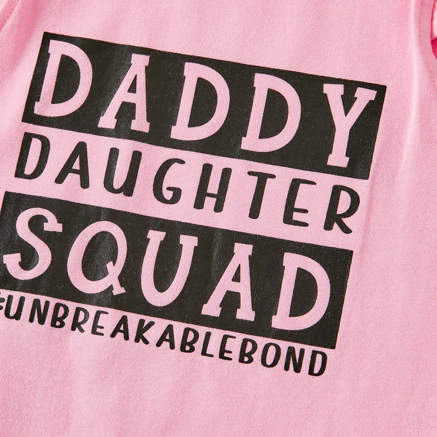 Daddy and Me Letter Print Short-sleeve Cotton Tee