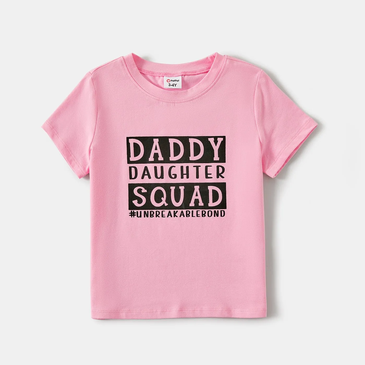 Daddy and Me Letter Print Short-sleeve Cotton Tee