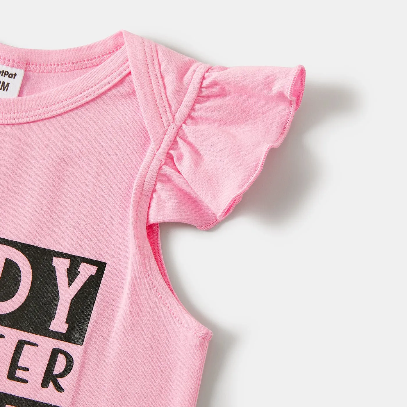 Daddy and Me Letter Print Short-sleeve Cotton Tee
