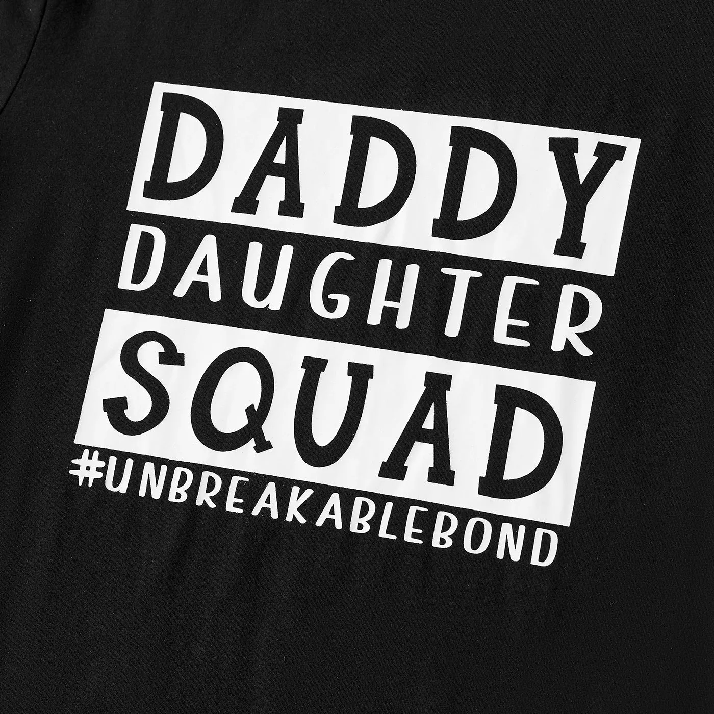 Daddy and Me Letter Print Short-sleeve Cotton Tee