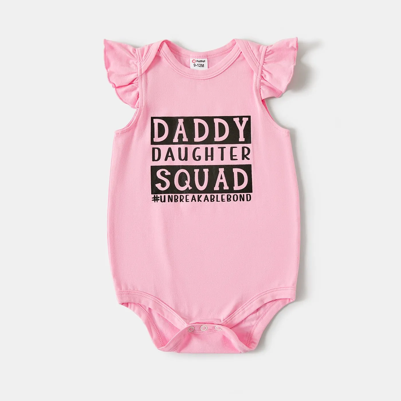 Daddy and Me Letter Print Short-sleeve Cotton Tee