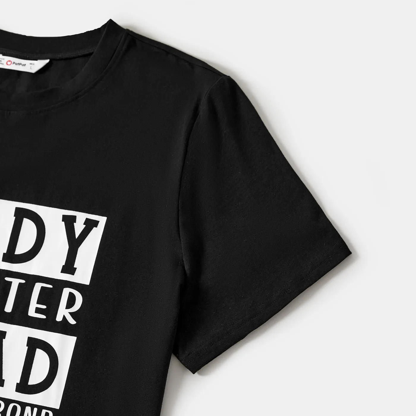Daddy and Me Letter Print Short-sleeve Cotton Tee