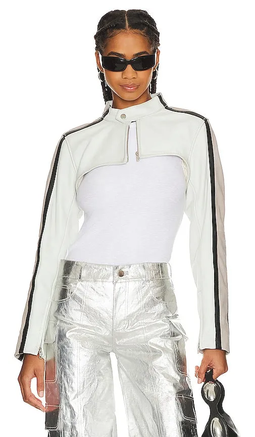 Deadwood Sephir Cropped Jacket in White