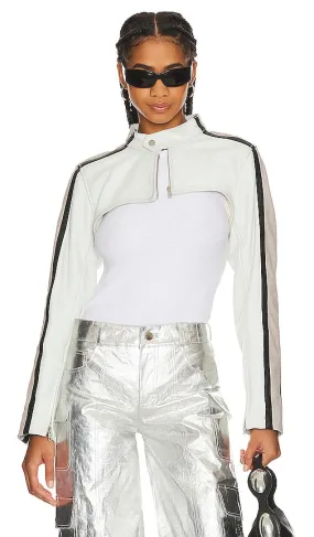 Deadwood Sephir Cropped Jacket in White