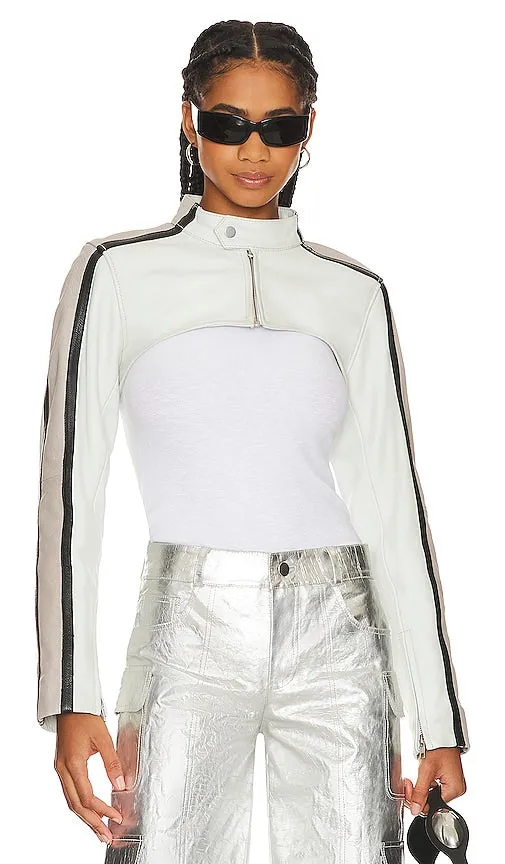 Deadwood Sephir Cropped Jacket in White