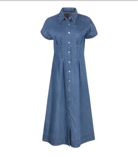 DENIM PANELED JUMPER