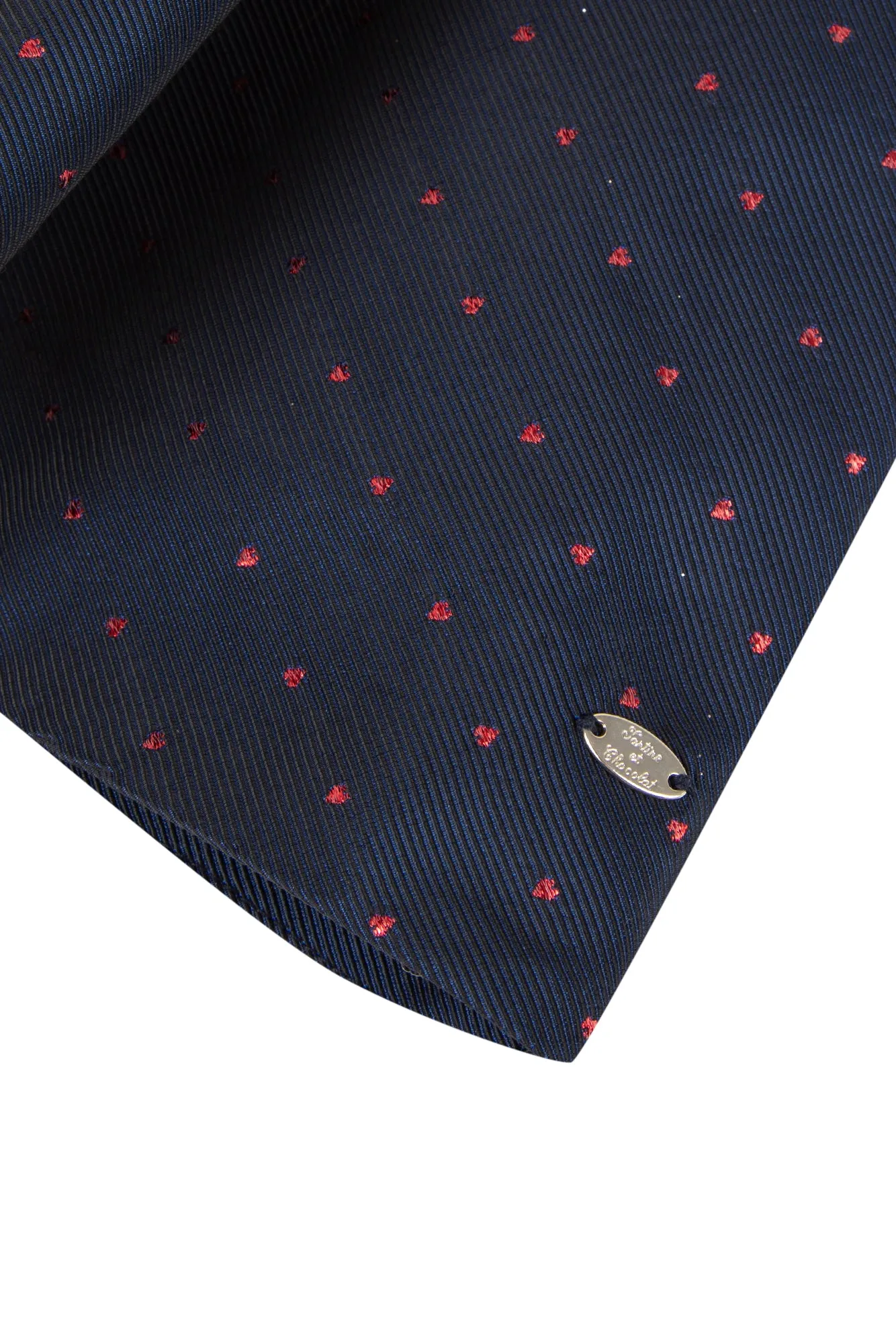 Dress - Navy with heart embroidery