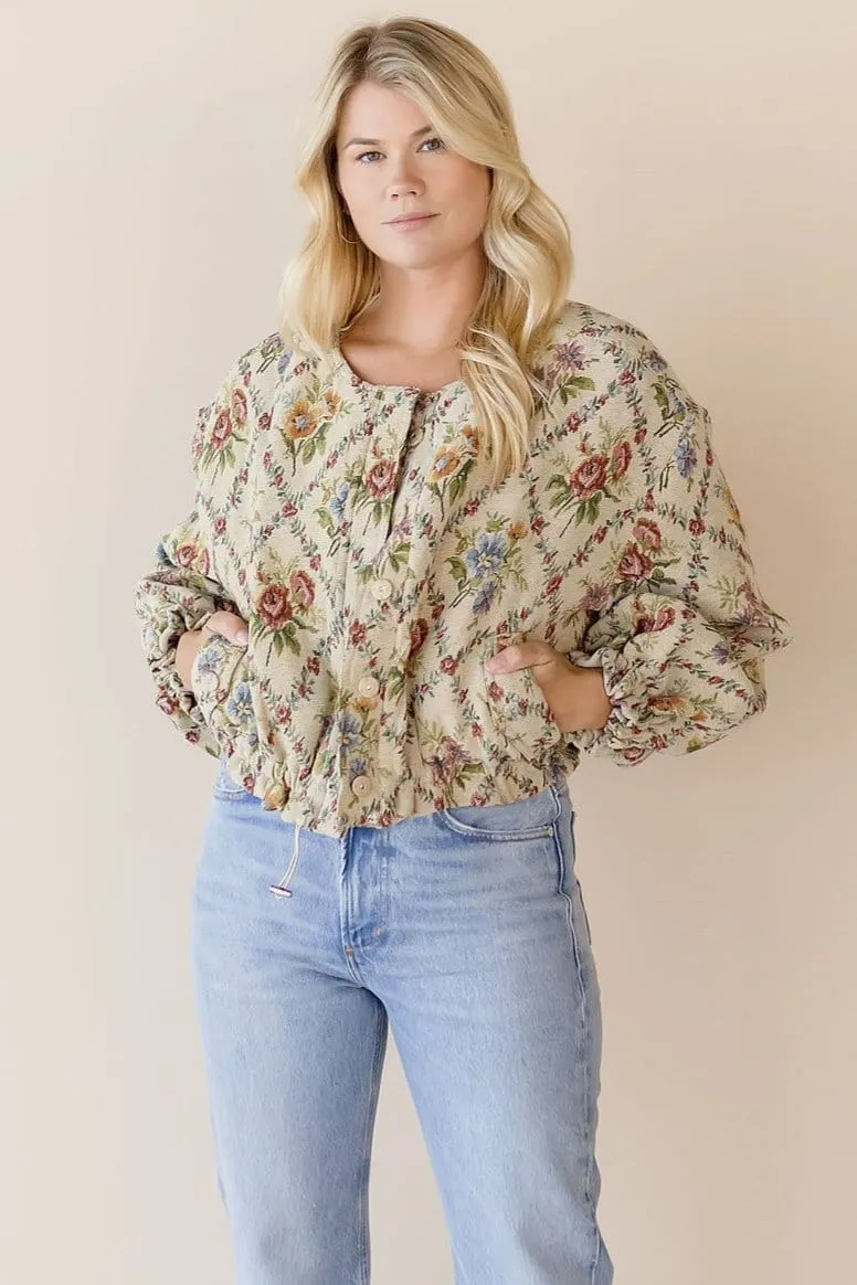 Elora Tapestry Bomber Jacket