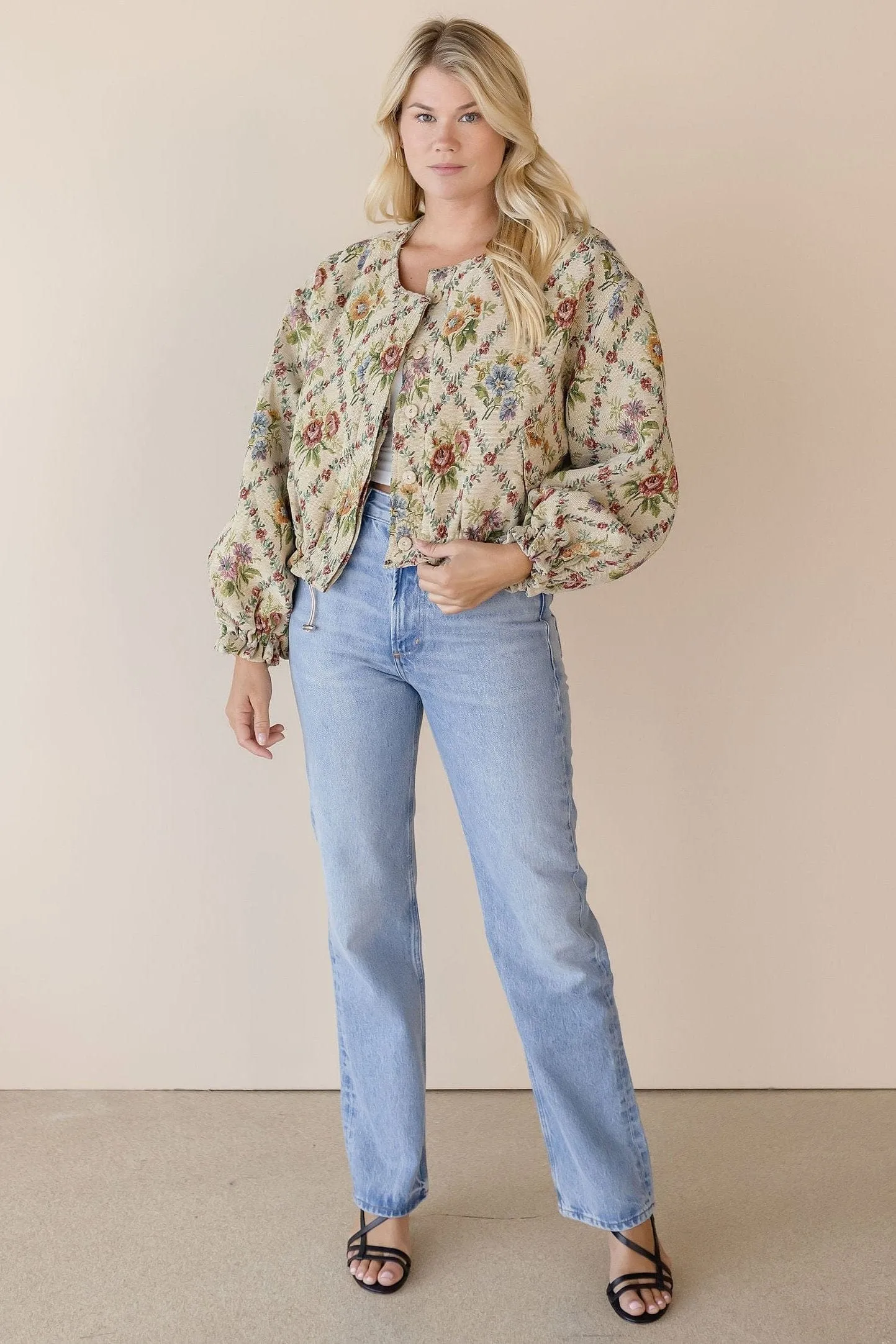 Elora Tapestry Bomber Jacket