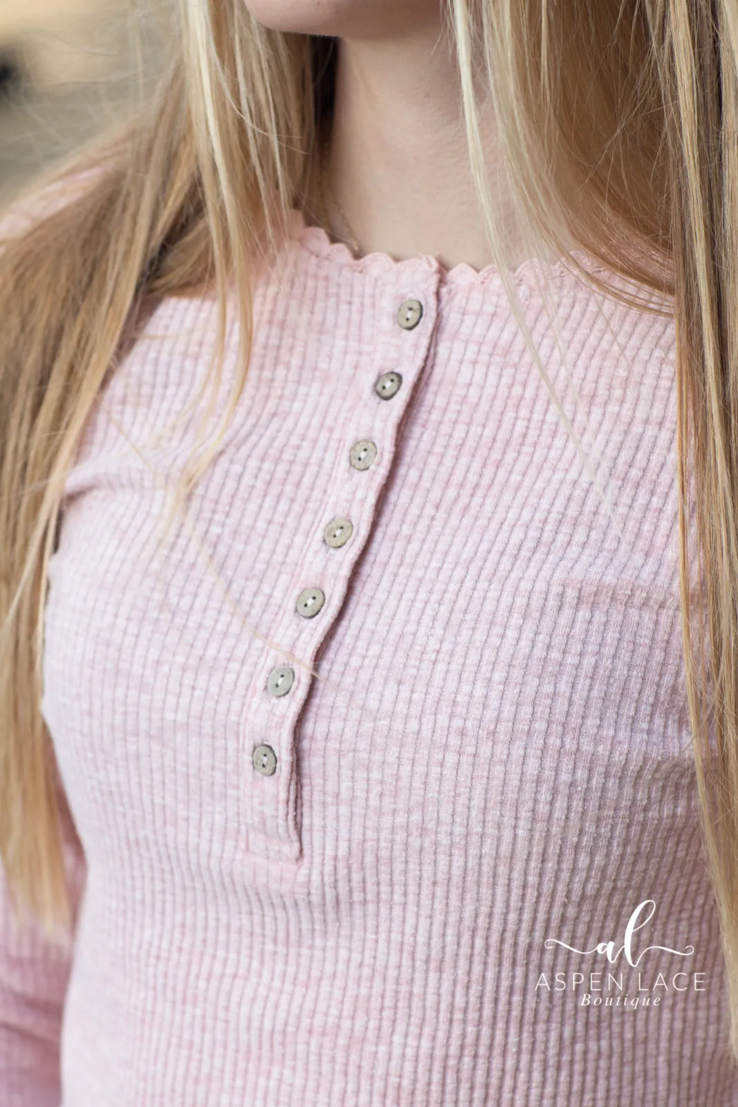 Emma Crochet Top (Blush)