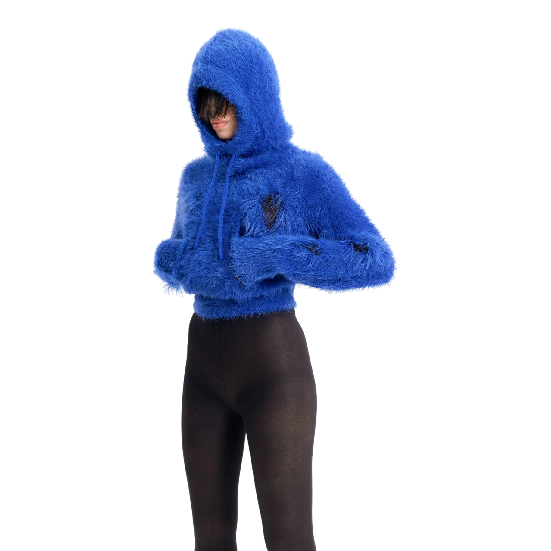 (Emma) Mystery hooded Knit in Blue