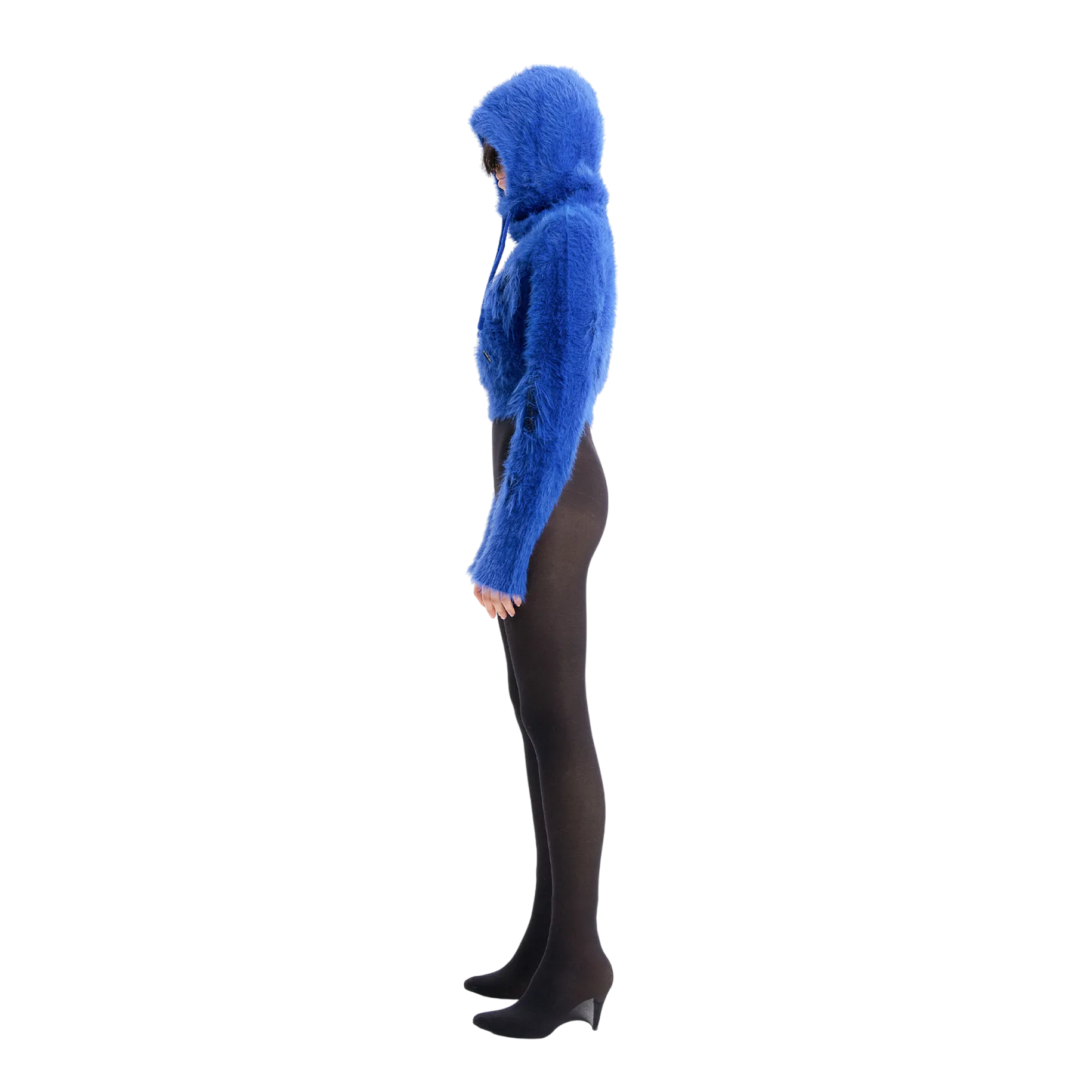 (Emma) Mystery hooded Knit in Blue
