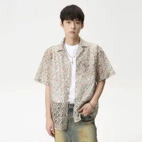 Fashion Loose Thin Floral Shirt