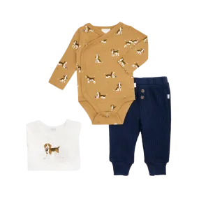 FIRSTS Beagle Print 3-Piece Set