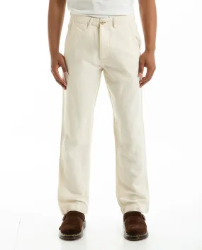 Flat Front Slub Twill Chino