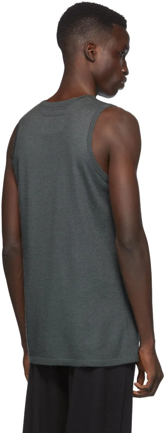Frenckenberger SSENSE Exclusive Grey Cashmere Tank Top
