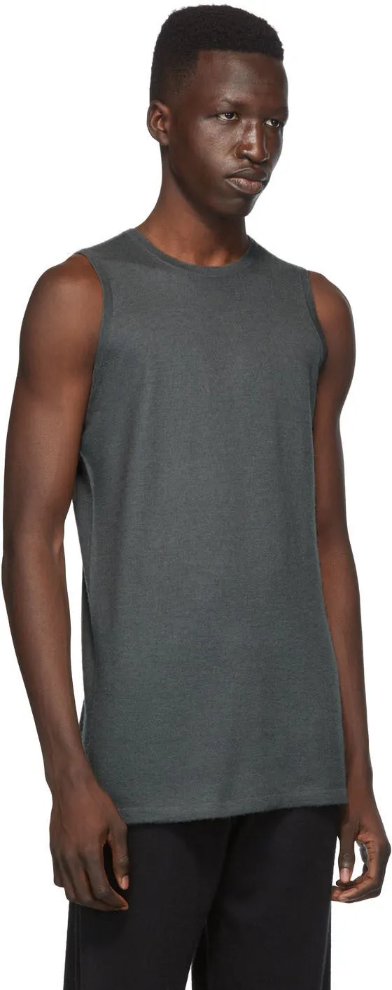 Frenckenberger SSENSE Exclusive Grey Cashmere Tank Top