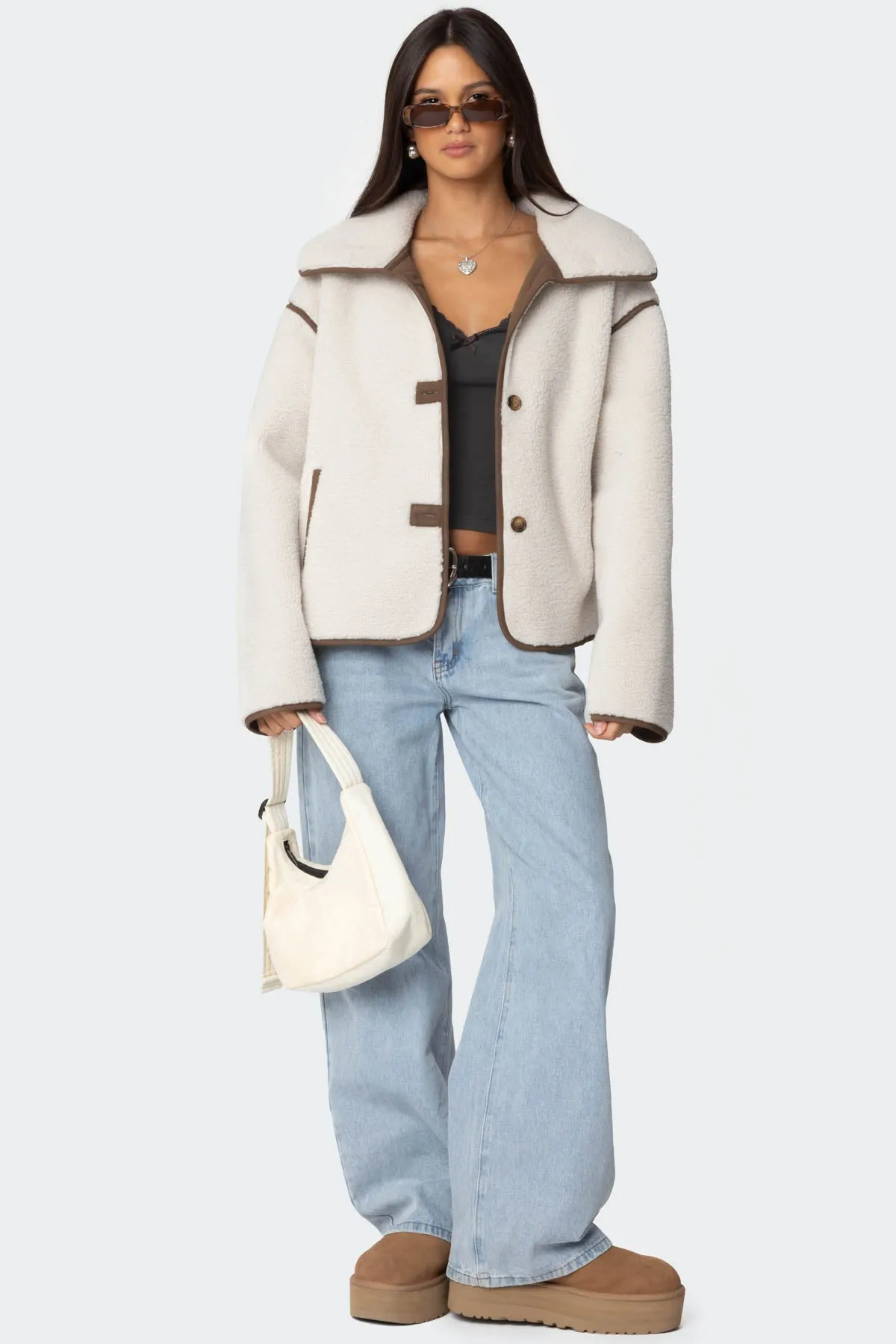 Frost Oversized Faux Shearling Jacket