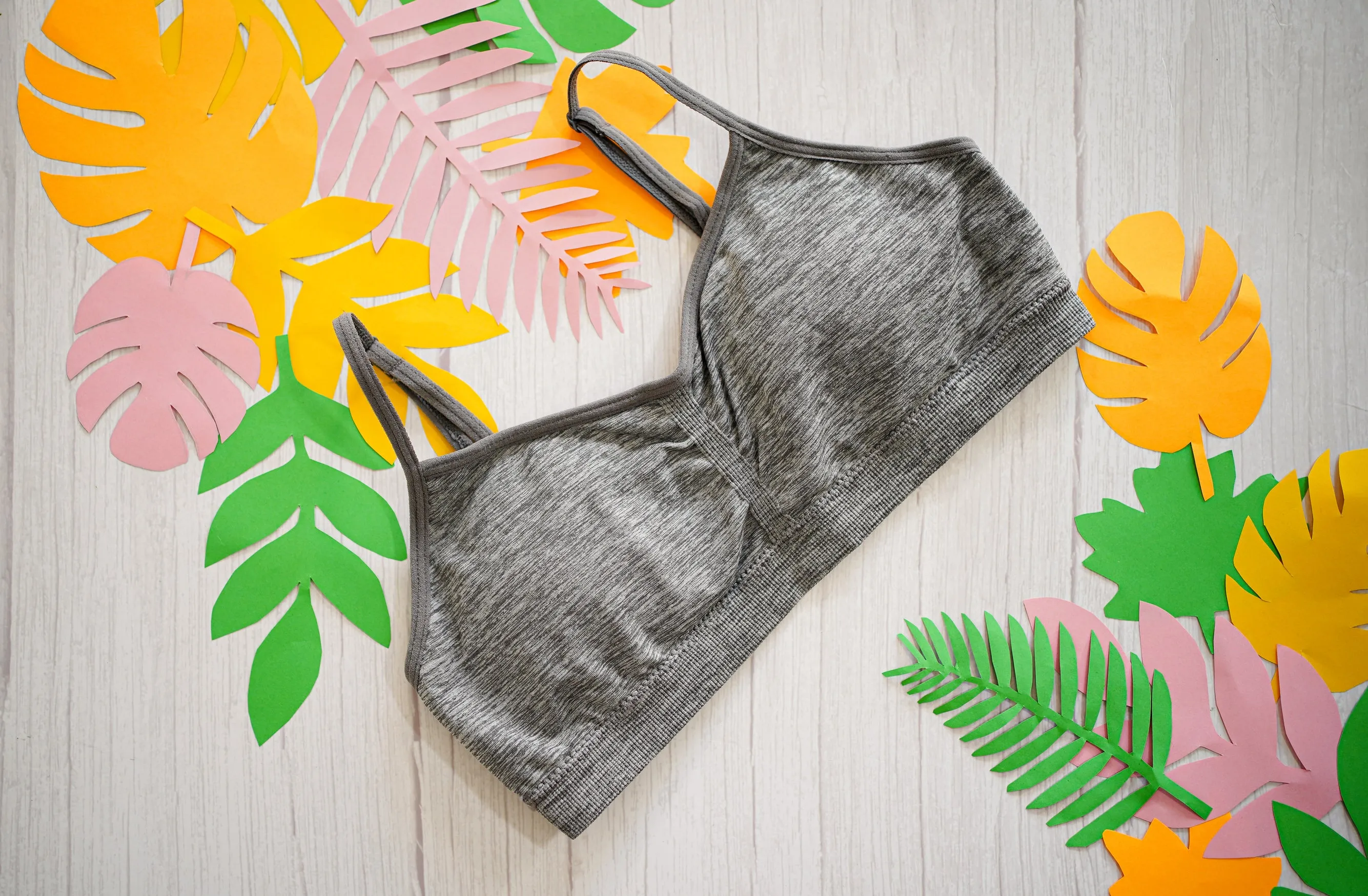 Grey Melange Baby Bra